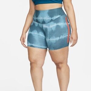 Nike One Luxe Womens 7" Mid-Rise Training Bike Shorts Plus Size 2X DQ4141 058